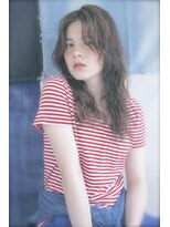 ヴィジョン(VISION)&nbsp;VISION aoyama】透け感＊切りっぱなし＊ヌーディロング