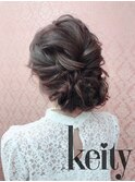 華やかアップスタイル【TEL予約でお得】セット¥2300→¥2100