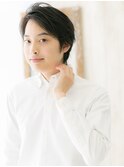 ビジカジ◎黒髪サイドパートショートA