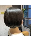 ショートボブ　ナチュラルスタイル