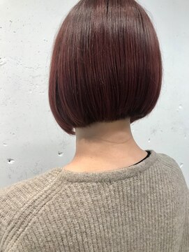 アンドブルー(and blue) ローズピンクかけるミニボブ