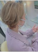 ハイトーンベージュのハンサムショート☆