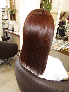 コアフィールフィス(COIFFURE fils) 《見附　今町》M3D ピンクカラー　艶髪