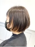 丸ボブ 内巻き ショートボブ