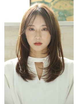 ガーランド (Garland) くびれ/ピンクベージュ/ウルフ/前髪/インナーグレージュ/表参道