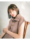 エモージュ外はね小顔愛されグレージュカラー3