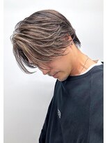 ブラン 梅田(Blanc)&nbsp;【Blanc】束感ハイライト/白髪ぼかし/センターパートミディアム