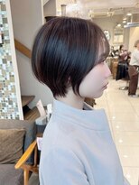 ネオリーブアイム 横浜西口店(Neolive aim)&nbsp;大人可愛い束感　耳掛けひし形小顔丸みショートボブ【近藤】横浜