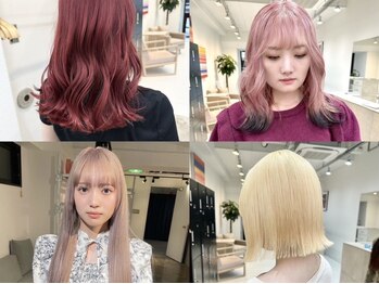 ニュート(Neut )の写真/[矢場町駅徒歩2分]ブリーチしてもシルクの様な質感のハイトーン×艶を♪Wカラー/ペール系カラーはお任せ!