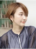 大人ショートボブ/丸みショート/イメチェン/30代40代50代
