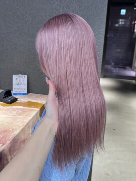 ペレ 栄店(PELE) デザインカラー/レイヤーカット/ウェットヘア/オリーブベージュ