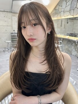 サイン 渋谷(SIGN) ザクザクレイヤーカット巻き方簡単ミディアムロング韓国表参道