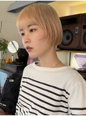 大人可愛い/ハイトーンショート/ミニボブ/切りっぱなしボブ/柏