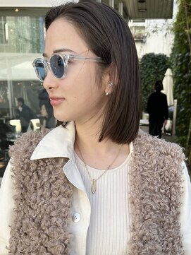 アミー 駒澤(Ammy komazawa) ミニボブ/切りっぱなしボブ/ボブ/タッセルボブ/透明感カラー