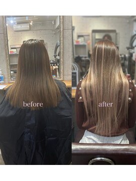 ルフレ 新宿歌舞伎町店(Reflet) プルエクステ/グレーアッシュ/カラー/髪質改善