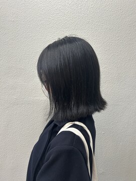 カプア 仙台駅前店(Kapua) ブルーブラック/髪質改善/前下がりボブ