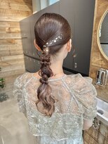 ベイショア(Bay Shore NY)&nbsp;編みおろしアレンジ/ヘアアレンジ/参列ヘア