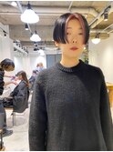 フェイスフレーミング　ピンクインナー　マッシュショート