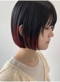 デザインカラー×ボブ