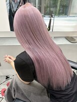 リムレスバイサンク 万代 新潟駅(LIMLESS by cinq) ダブルカラーケアブリーチピンクベージュカラーワンホンレイヤー