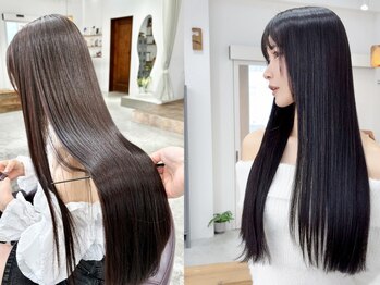 オーリーエトワ 御器所(oorry.etwa)の写真/【御器所／桜山】ワンランク上の〈酸性ストレート〉で、上品なツヤと絹のようなやわらかさの大人の艶髪へ。
