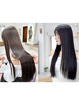 【御器所／桜山】ワンランク上の〈酸性ストレート〉で、上品なツヤと絹のようなやわらかさの大人の艶髪へ。