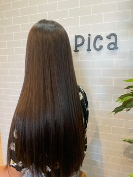 クセ毛やうねりでお悩みの方に◎ダメージレスに特化した縮毛矯正で自然なストレートに♪【 Pica 】