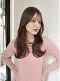 レイヤーカット　ハッシュカット　透明感カラー