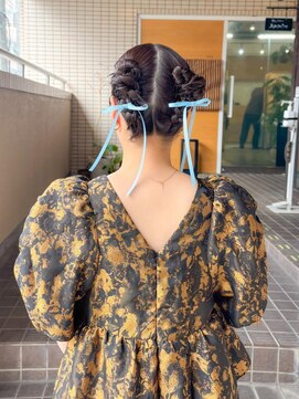 サロン シー(salon sea) salon sea　とわ　ヘアセット　個性ツインスタイル