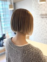 アロマ ヘアー ルーム 新宿3号店(AROMA hair room)&nbsp;外国人風ハイライト/外国人風カラー/顎ラインボブ/艶カラー/艶髪