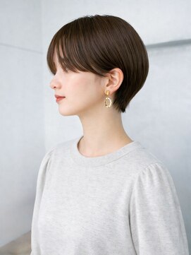 キビト(kibito) チョコレートダークブラウン大人ショートマッシュショート