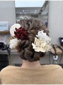 ヘアセット、結婚式ヘア、成人式ヘア、ご参列ヘア