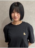 切りっぱなしボブ×艶髪