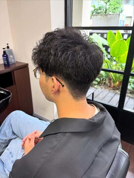 ジョイボックス 東三国店(JOYBOX) くせ毛を活かしたパーマ風マッシュスタイル