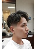 ナチュラルサイドパート×ローフェード