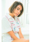 クールカジュアルなストレートボブ
