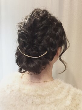 アイルビーヘア(I'll b hair) 【下北沢＊I'll b hair＊】エレガンスな編み込みギブソンタック