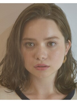 グッデイ ヘアー(GOOD DAY HAIR) 《グレージュ×ハイライト:ミックスパーマ×ふんわりミディ》