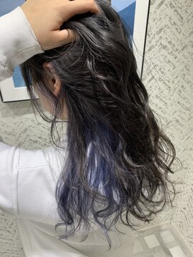 アース 大井町店(HAIR & MAKE EARTH) 20代30代シースルーバンクラベンダーベージュインナーカラー