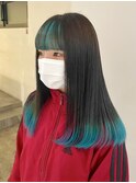 裾カラー/インナーカラー/ポイントブリーチ/ダブルカラー/艶髪