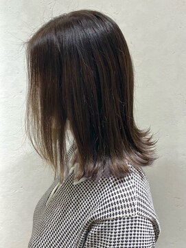 リリィ ヘアデザイン(LiLy hair design) Lilyミディアム/インナーラベンダー外ハネスタイル