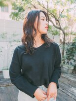 フランズ いわき(FLUNS)&nbsp;黒髪/グレーベージュ/レイヤーロング/前髪パーマ/いわき市