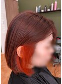 ☆インナーカラー☆オレンジ系☆
