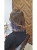 インナーカラーブルーパープル