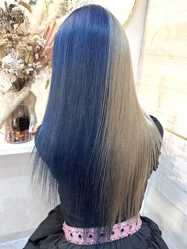 エルバイラビス 大宮(elu by lovis) 《Kanna》ツートンカラー/ブルー/ミルクティーベージュ/大宮/