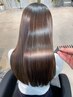 【癖毛お悩み解決】髪質改善ストレート+デザインカット+トリートメント￥23650