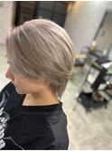韓国風ウルフ×ハイトーンベージュ