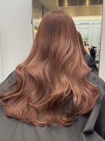 ミルクブラウン_黒髪ボブルフネビージュ小顔ワンレン