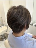 白髪ぼかしハイライト