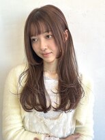〈藤間〉レイヤーカット/顔まわりカット/シナモンベージュ